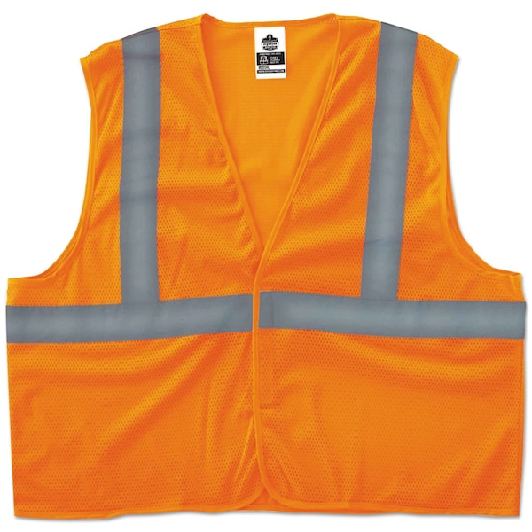 Ergodyne Vest, Safety, 8205Hl, S/M, Orange 20963 - main