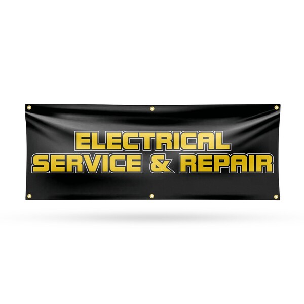 Signmission Electrical Service and Repair, 24 Inch x 72 Inch, Vinyl Banner B-72-30557 - main