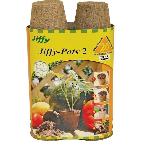 Jiffy Peat Pots Brn 2 in. 2 26PK JP226 - main