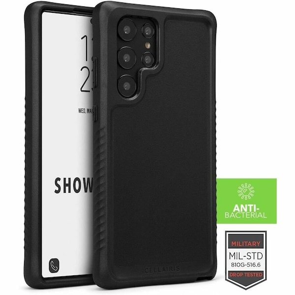 Cellairis SHOWCASE GRIP - SAMSUNG S22 ULTRA W/ ANTIBACTERIAL PROTECTION BLAC 40-0054001 - main