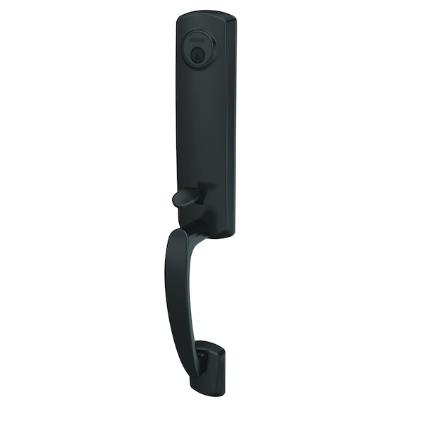 Schlage Residential Schlage Custom Custom 3/4 Trim Greenwich Dummy Exterior Handleset Only Matte Black Finish FCT92GRW622 - main