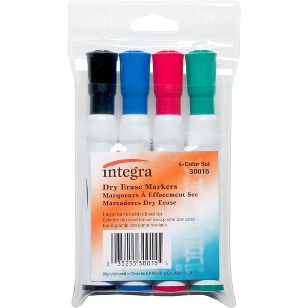 Integra Dry Erase Marker, Capped, Chisel, PK12 ITA30015 - main