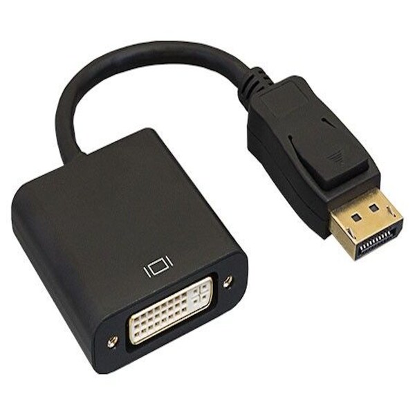 Sanoxy 6.3'' Displayport Male to DVI-D Female Adapter Cable with Latches SNX-CBL-LDR-DP202-1200 - main
