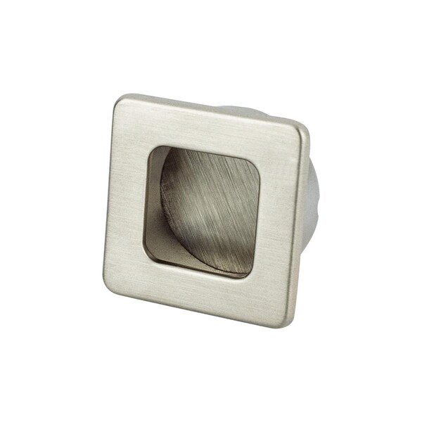 R. Christensen 1.125 in. dia. Stylus Recess Knob with Brushed Nickel 9333-1BPN-C - main