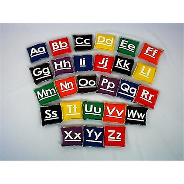 Everrich Industries Everrich 4 x 4 Inch Alphabet Beanbags - Set of 26 EV122620 - main