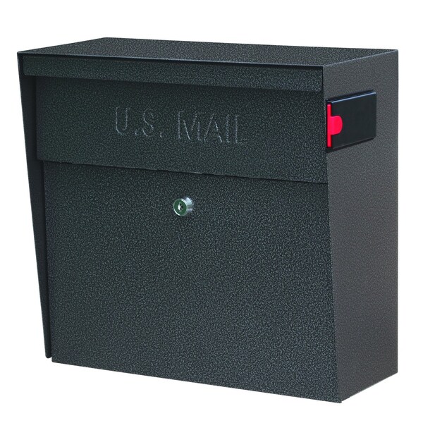 Mail Boss Metro Locking Wall-Mount Mailbox, Galaxy, 14/16-Gauge Steel 805943 - main