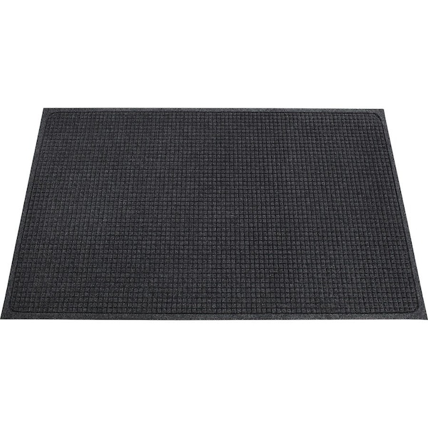Genuine Joe Ecoguard Indoor Wiper Floor Mats, Charcoal Gray, 24 in W x 36 in L GJO58935 - main