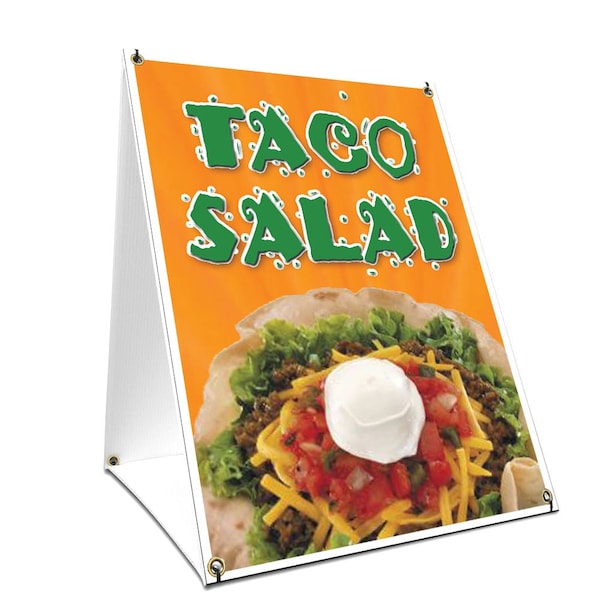 Signmission Taco Salad, 36 Inch x 24 Inch A-frame Yard Sign, Plastic Sign SBC-2436-Taco Salad - main