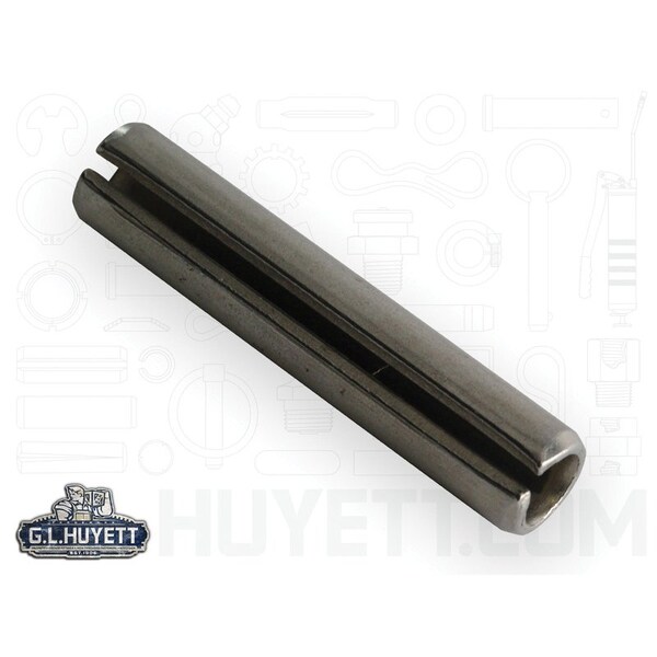 Huyett Slotted Spring Pin, Standard Duty, 420 Stainless Steel, 8 mm Dia x 65 mm Length SPMSP-080-065-A - main