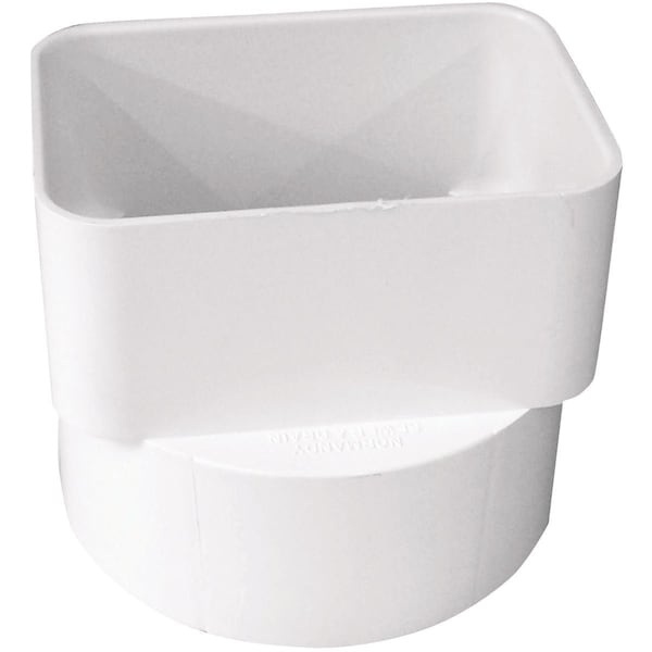 Ipex 3'' x 4'' x 4'' PVC Sewer and Drain Downspout Adapter 414434BC - main