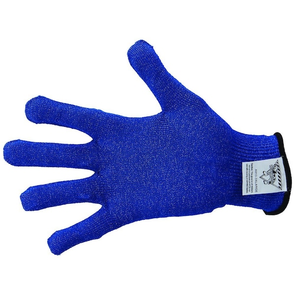 Workhorse Color-Coded Cut-Resistant Hand Protection Gloves, FDA-Compliant, A8, 13 Gauge WH A513-BLU-3XL - main