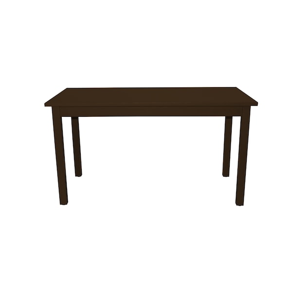 Homeroots 48" Coffee Solid Wood Dining Table 548859 - main