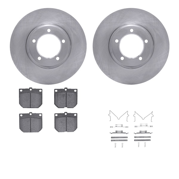 Dynamic Friction Co DFC Brake Rotor with 5000 Brake Pads and Hardware Kit 6512-76536 - main