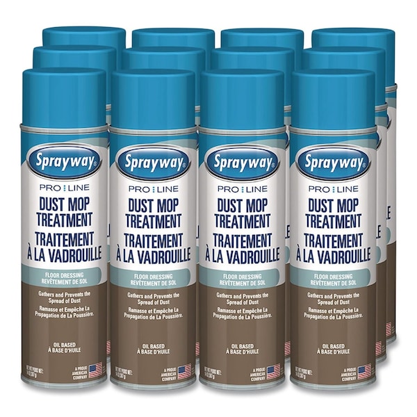 Claire Dust Up Floor Dressing and Dust Mop Treatment, Lemon Scent, 14 oz Aerosol Spray, 12PK CL875 - main