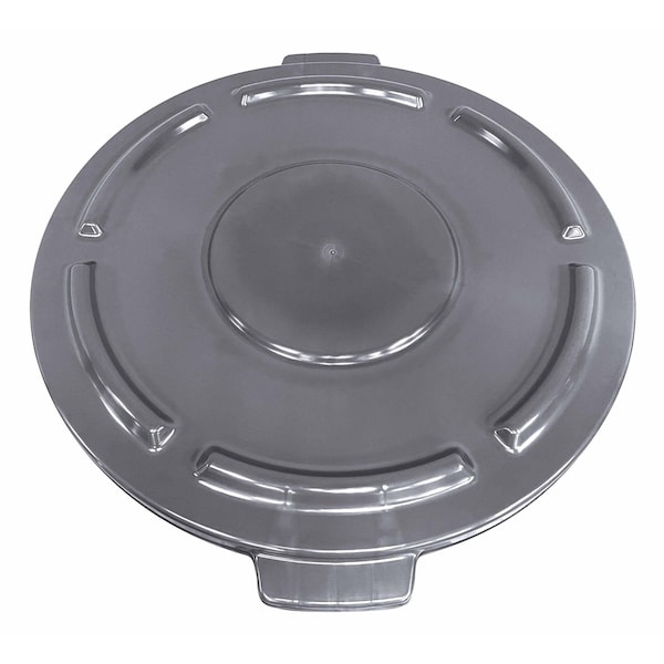 Crusader CTC Round Heavy-duty Utility Container Lid, Gray, Polyethylene, 24" W/Dia CTC-L44GY - main