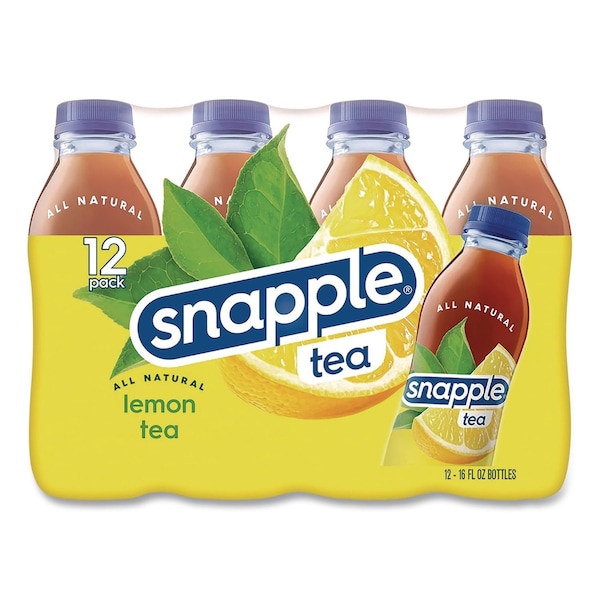 Snapple Flavored Tea, Lemon, 16 oz Bottle, 24PK CAD00786 - main