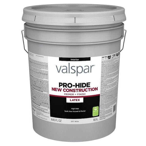 Valspar PRO-HIDE 91111 Series Interior New Construction Primer, White, 5 gal, Pail 028.0091111.008 - main