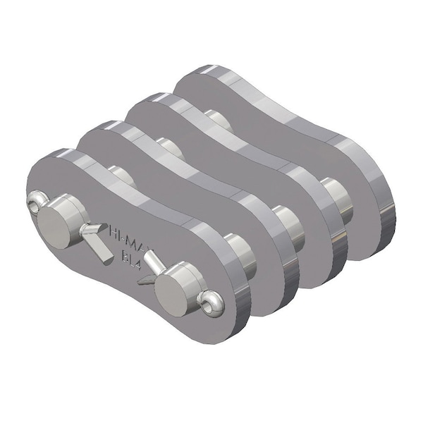 Senqcia Hi-Max Double Strand Cottd Connecting Link w/4 x 6 Lacing, BL446 chain, .5P, .2 Pin BL446HMCL - main