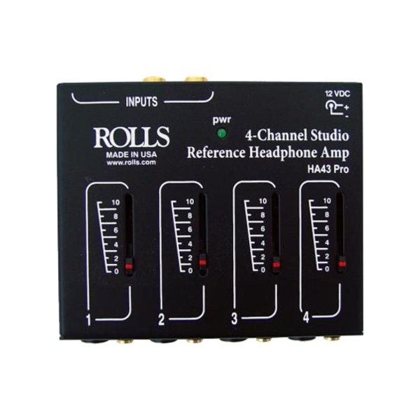 Rolls 3 x 4 Pro Headphone Amplifier Mixer HA43PRO - main
