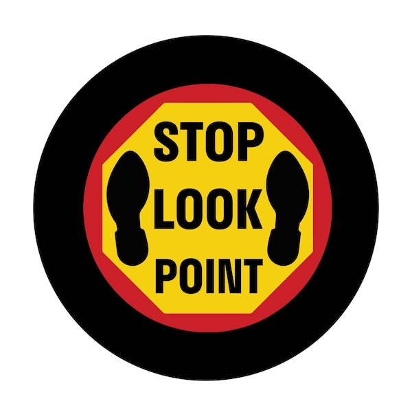 Brady Lens STOP LOOK POINT SizeM 177697 - main