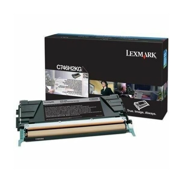 Lexmark High-Yield Toner, 12,000 Page-Yield, Black C746H2KG - main