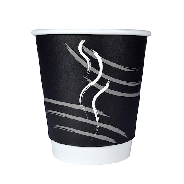 Rdi Double Wall Cup Generic Black Unwrapped 10oz 600cs, 600PK CP-DBU10-BLK - main