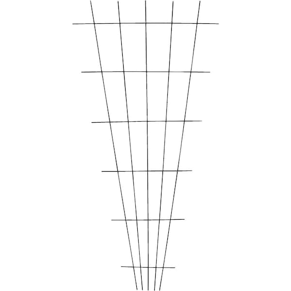 Best Garden Steel Fan Black Trellis NGT001 - main