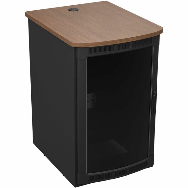 Legrand Av Middle Atlantic BGR Series 25RU Rolling Presentation Rack with Walnut Heights Top - 36.35in Depth BGR-25SA32MDK-D0 - main