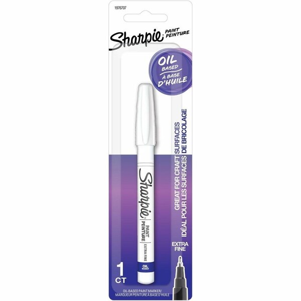 Sharpie Oil-Based Paint Markers, Extra Fine Marker Point, White Ink, Oil Based, 3PK 1976707 - main