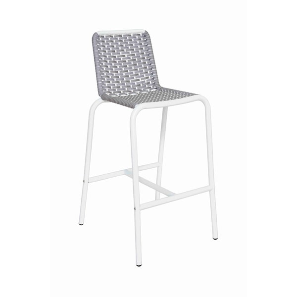 Bfm Seating Captiva Outdoor Barstool - Seaside Gray/White Frame PH402BGR-WH - main