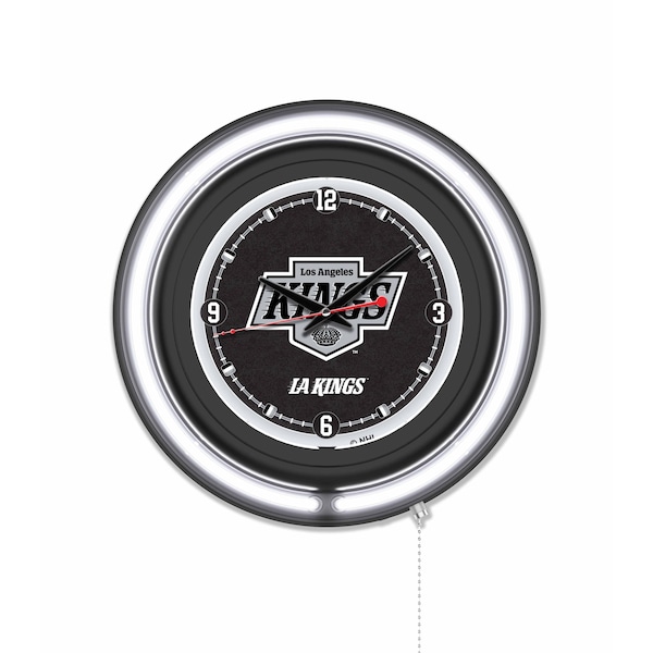 Holland Bar Stool Los Angeles Kings 15 Double Neon Wall Clock Clk15BK - main