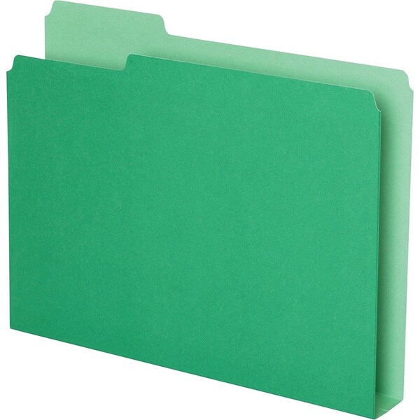 Tops Business Forms Pendaflex, DOUBLE STUFF FILE FOLDERS, 1/3-CUT TABS, LETTER SIZE, GREEN, 50PK 54457 - main