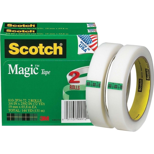 Scotch Magic Tape 810-2P34-72, PK12 8102P3472 - main