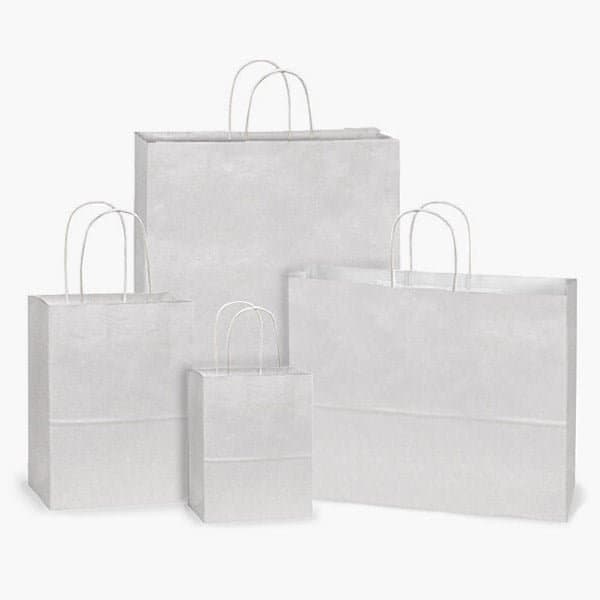 Nashville Wraps White Kraft Paper Shopping Bags, Assortment, 125PK TAWH - main