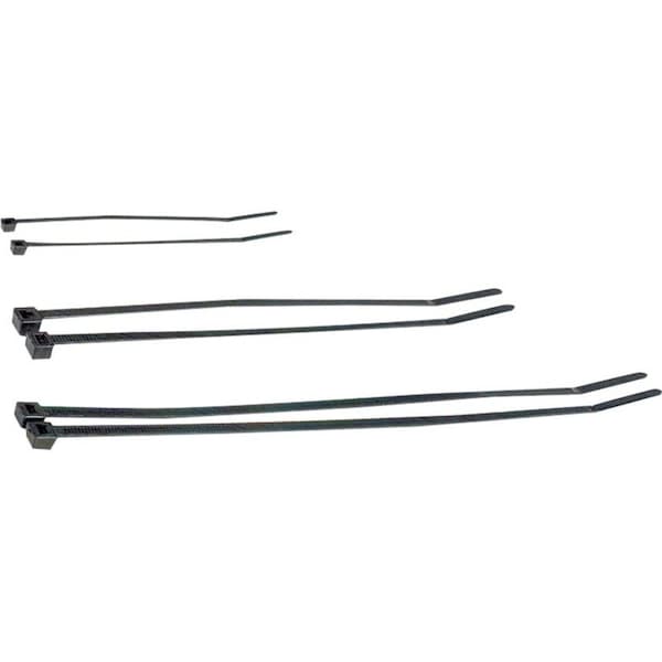 Metra Electronics Cable Tie, 8 in L, Black, 40 lb Strength, 100 PK BCT8 - main