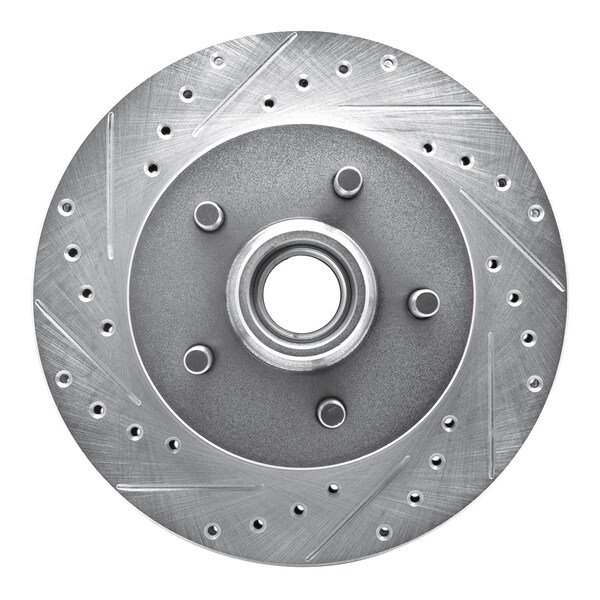 Dynamic Friction Co DFC Brake Rotor - Drilled and Slotted - Silver 631-48022L - main