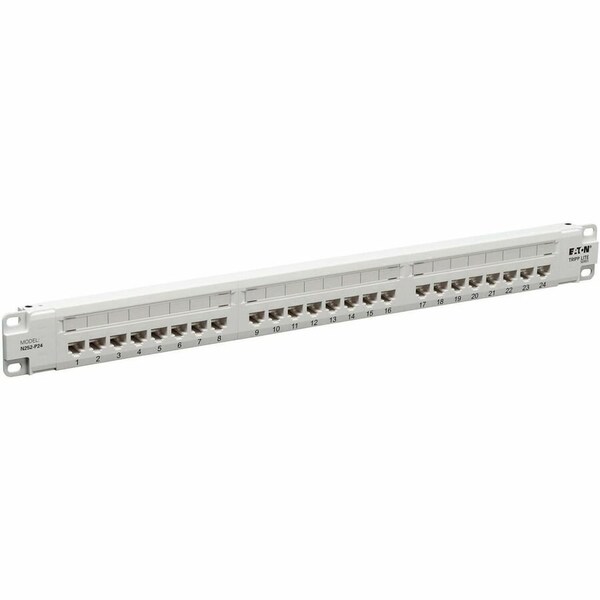 Eaton TRIPP LITE SERIES 24-PORT CAT6 PATCH PANEL - 4PPOE COMPLIANT, 110/KRONE, 5 N252-P24-WH - main