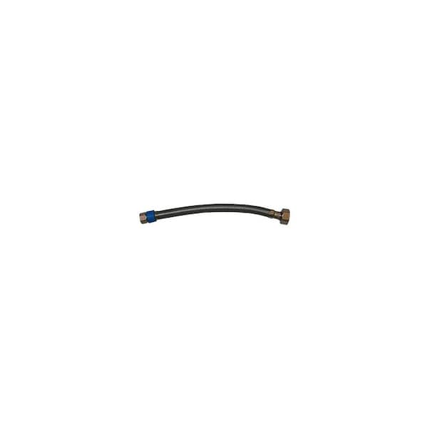 Larsen Supply Co. Faucet Connector, Stainless Steel, 3/8 Fine Female Flare x 1/2 IP x 16-In. 10-1073 - main