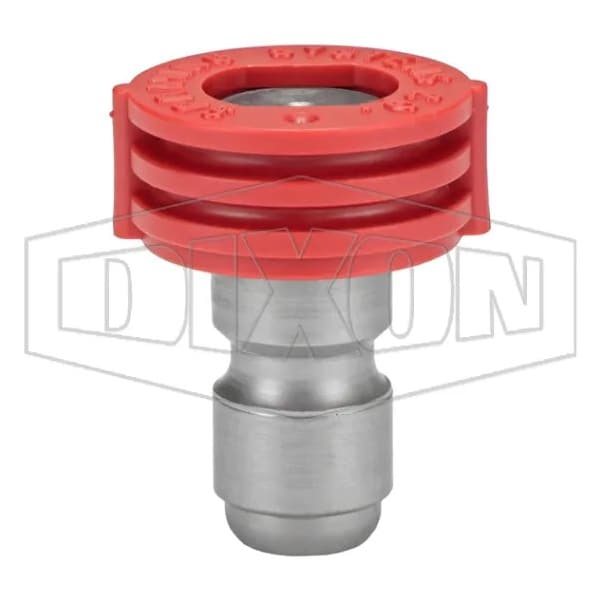 Dixon Quick-Connect Spray Nozzle, 1/4 in Straight Through Plug, Red, Domestic MSP400 - main