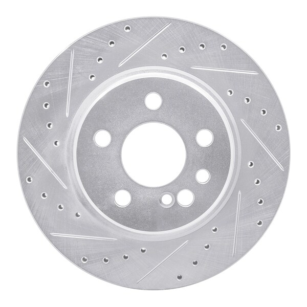 Dynamic Friction Co DFC Brake Rotor - Drilled and Slotted - Silver 631-63024L - main