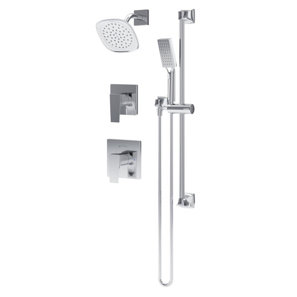 Symmons Verity HydroMersion Double Handle Shower Trim Kit with Hand Spray (Valve Not Included) 499515TRM - main