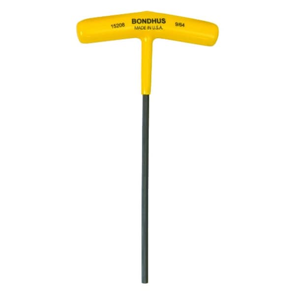 Bondhus 9/64in Hex T-Handle 6in Length 15208 - main