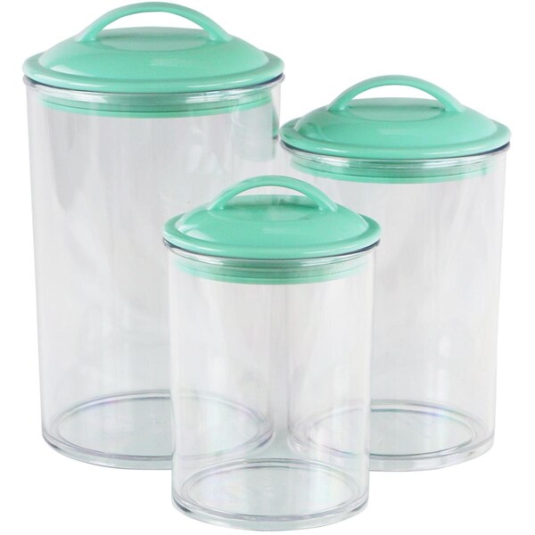 Reston Lloyd 6pc Acrylic Canister Set Seafoam 11192 - main