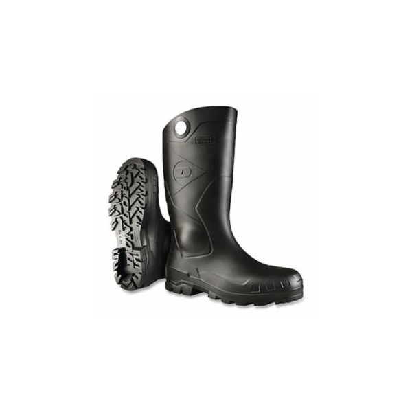 Dunlop Protective Footwear Chesapeake Rubber Boots, Steel Toe, Unisex 10, 14 in Boot, PVC, Black 868-8677600.10 - main