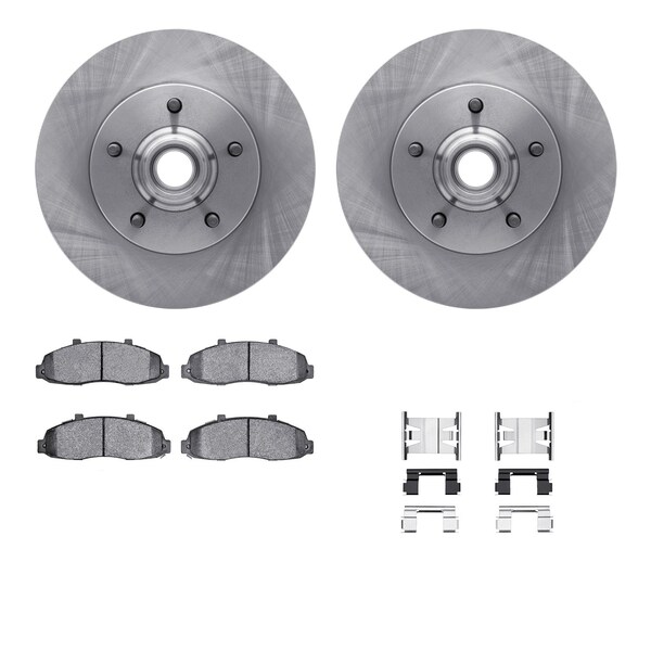 Dynamic Friction Co DFC Brake Rotor with 5000 Brake Pads and Hardware Kit 6512-99394 - main