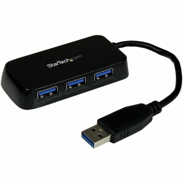 Startech.Com ADD FOUR USB 3.0 PORTS TO YOUR NOTEBOOK OR ULTRABOOK USING THIS SLIM AND PORTABL ST4300MINU3B - main