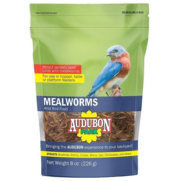 Audubon Park Wild Bird Food, Mealworm, 8 oz 12816 - main