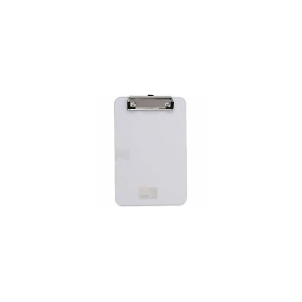 Universal Plastic Clipboard, 1/2" Cap., 5"x8", Clear UNV40312 - main