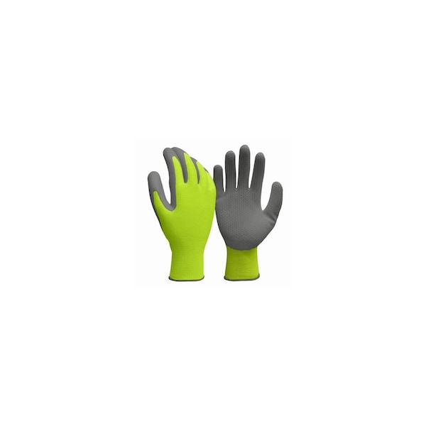 Big Time Products Work Gloves, Latex Honeycomb, Hi-Viz Yellow, Men's Large 98822-26 - main