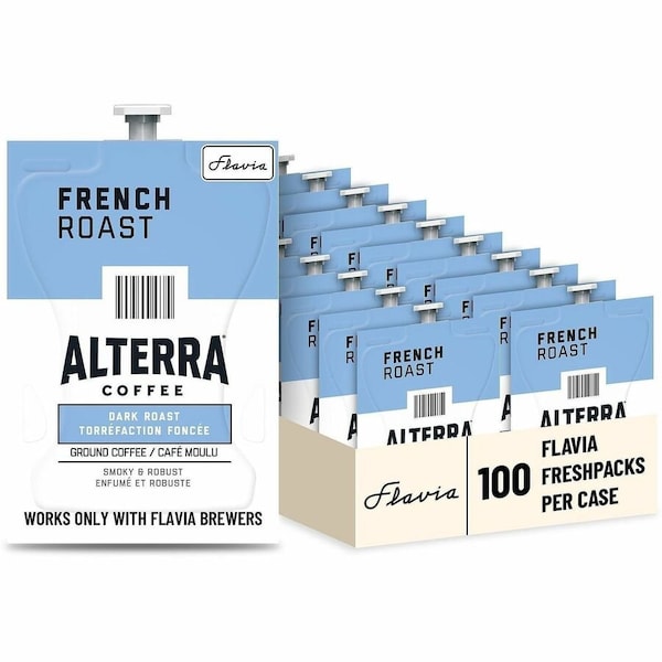 Flavia Coffee Flavia Pouches, French Roast, Pouch, 0.32 oz, 100 PK 48010 - main